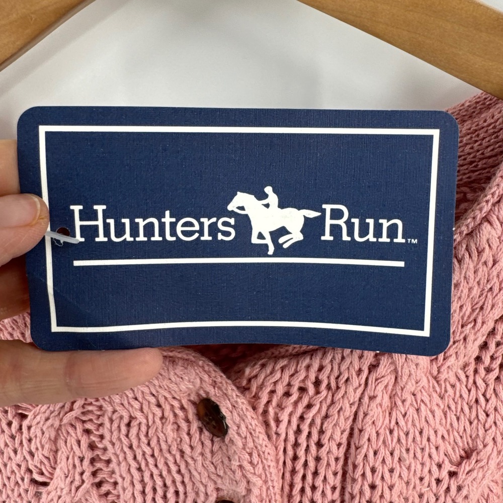 Vintage Hunters Run Henley Sweater Chunky Knit Size M Cottage Coastal Granny - Picture 5 of 7